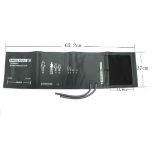 Suur täiskasvanute # 12 vastupidav Nibp mansett, 32.1-43.4cm käe ümbermõõt, ilma gaasiballa