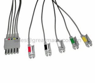 Ühildub M1971A 5-pliiliste juhtmetega, IEC, Grabber