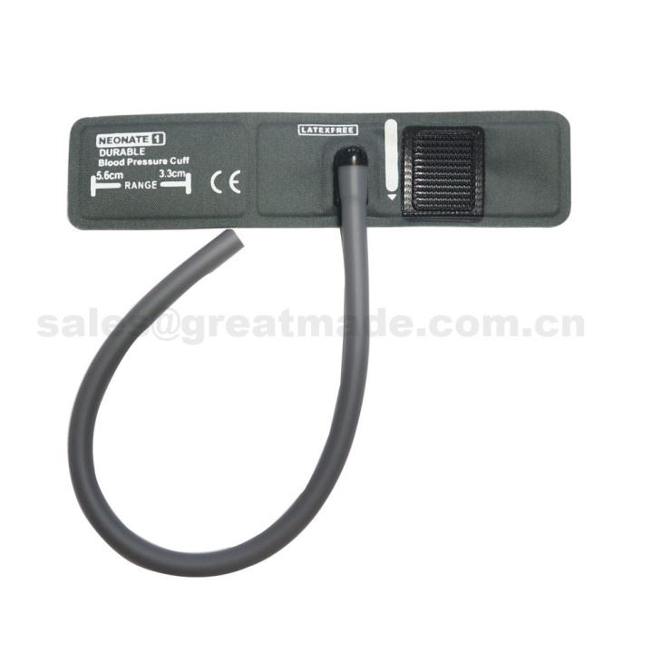 Neonate # 1 Nibp mansett, 3,3-5,6 cm läbimõõduga ümbris, ilma gaasiballa, ühe toruga